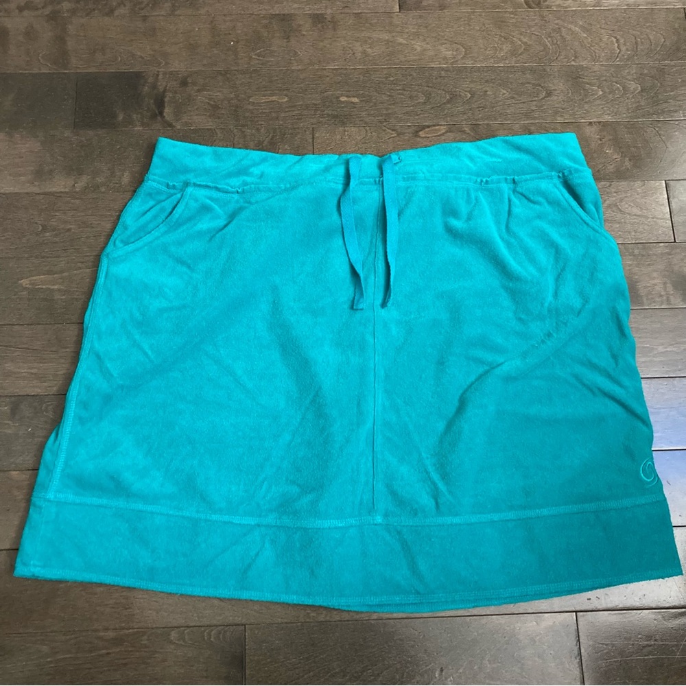 Active Zone Teal Mini Skirt with Drawstring Waist